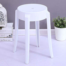 MKXF Sgabello di Plastica Sgabello Casa Dining Chair Addensare Colorato Sedia di Svago Sgabello Bagno Waiting Chair Scarpe Modifica Sgabello Piccolo Sgabello Alto Sgabello Rotondo Sgabello,C