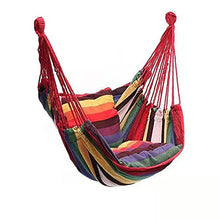 Amaca portatile da giardino da appendere in corda per dondolo per interni ed esterni, per patio, camera da letto, albero da 226,8 kg, capacità di peso: 2 cuscini per sedere.