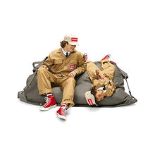 Fatboy Buggle-Up Outdoor Beanbag | Comoda Poltrona per Due Persone | Pouf Classico per Interni - Esterni | 180 x 140 cm | Polyester Fabric I Idrorepellente I Marrone