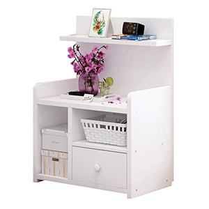 Comodino Bianco Camera di pompaggio Bagno Domestica Addensare Locker Assemblaggio del Legno massello di Studio Corridoio Soggiorno Multifunzione Storage Box FANJIANI