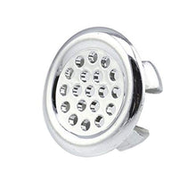 Dynamovolition Galvanotecnica Design in plastica Lavabo per lavabo Anello di sfioro Inserto Rotondo da Sei Piedi Tappo con Foro Cromato