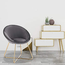 WOLTU 2X Poltrone in Velluto Grigio Scuro per Sala da Pranzo Soggiorno Moderna Sedia con Schienale Braccioli BH217dgr-2