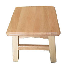 Sgabello in legno massello (2 pezzi), sgabello basso quadrato Sgabello per cambio scarpe, non facile da deformare, adatto per cucina, bagno, giardino, con spesso tappetino antiscivolo/A / 30x3