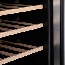 CREATE IKOHS WINECOOLER WOOD L - Cantinetta da 16 bottiglie, 46 l, 70 W, luce LED, display digitale, 3 ripiani, doppio isolamento, zone di temperatura da 11 a 18 gradi, ripiani in legno
