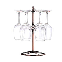 Nilican, portabicchieri da vino rosso per bar, ristorante, supporto a spirale autoportante supporto a testa in giù appeso tazza organizzatore display