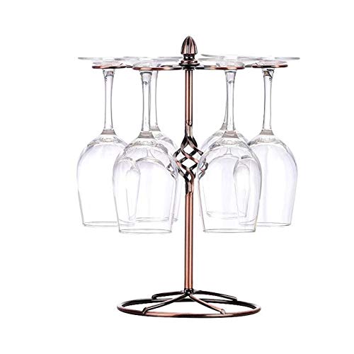 Nilican, portabicchieri da vino rosso per bar, ristorante, supporto a spirale autoportante supporto a testa in giù appeso tazza organizzatore display