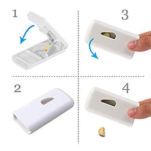 Rusisi - Portapillole da viaggio, con custodia, colore: Bianco
