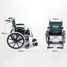 Carrozzine Semoventi, Transito Portatile Pieghevole da Viaggio Leggero Lega di Alluminio Manuale, Viaggio A Casa Disabili/Anziani Sedia da Trasporto per Scooter Trolley per Scooter per Anziani/di
