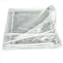 DLMSDG Telone Telo Tenda Impermeabile Trasparente, Addensare plastica Morbida Cortina di Pioggia, Tenda di Protezione Solare con Occhielli, per casa, Giardino, Esterno(0.5MM2x3m(6.56 x9.84 ft))