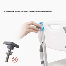 LXLAMP Sgabello per Vasca ergonomico da Doccia Grande Ventosa Sgabello da Doccia Sedia da Doccia Sedile for Doccia Rettangolo Regolabile in Altezza in Alluminio E Plastica (Color : A)