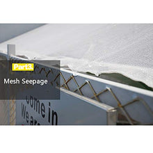 80% Tela Reticella Panno, Leggero Telo A Rete for Piante Fiori Pet Canili con Corda/Gromments, Bianco (Size : 3x4m)