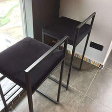 YS Sedia Sgabello da Bar Sedile da Bar, Sedile da Pranzo per la Casa con Struttura in Metallo Alto Semplice Creativo Nordico,66 cm,66 cm