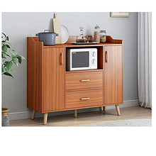 NEHARO Multifunzionale Credenza Governo di immagazzinaggi Credenza a Buffet Cabina Armadio da Cucina Console con Console con cassetti Living Room Entrance (Color : Wood, Size : 120x34x97cm)