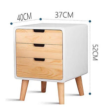 MMWYC Comodino Mobili Camera da Letto Moderna Multi-Funzione Semplice -3 Cassetti Solid graziosa Comodino Legno Comodino Governo di immagazzinaggio