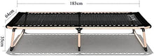 CDFC Rafforzimento Letto Pieghevole Single Mesh Pieghevole Bed Black Bed Break Pranzo Pranzo Pranzo Siesta Letto Reclinabile Letto da Letto Letto da Letto Aperto Letto per Ufficio Atto