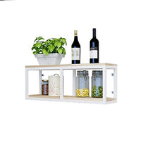 Mensola In Legno Massello Mensola A Parete Mensola Per Fiori Mensola A Muro In Ferro Mensola Per Vino Mensola Decorativa A Parete (Dimensioni: 80 & Times; 20 & Times; 30Cm) Rack Di Stoccaggio