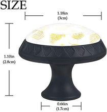 Modello di foglie d'oro Pomelli per Porta Set di 4 Pomelli per Mobili Manopole per Cassetti Cucina Armadio Vetro