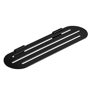 Bagno ripiano cremagliera del supporto forte Cucina Bagno Organizzatore, nero bagno mensola a muro Mensola Ledge, risparmio di spazio