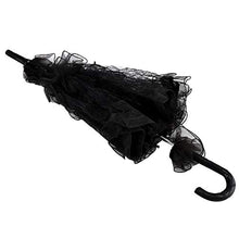 Ombrello in Pizzo, Resistente Elegante Ombrello Nero in Pizzo da Sposa, per la Decorazione di celebrazioni Decorazione per Feste Fotografia Prop Performance sul palco