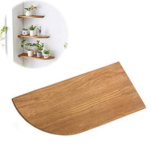XXSC-ZC Rack Oak Wood Parete attrezzata Mensola Multifunzionale Angolo Organizzatore Flora, Soggiorno Cucina Decorazione Camera,Left,50cm