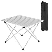 WOLTU CPT8133sb Tavolo da Campeggio Pieghevole Portatile per Picnic Giardino in Alluminio 56x46x40 cm