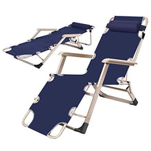 SHUAIIJUAN Sedia per il tempo libero domestico Pieghevole esterno Sdraio da giardino Sdraio da giardino singolo Lettino Sdraio da spiaggia reclinabile con poggiatesta for Office Camping Beach Pool Dec