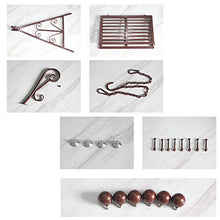 HUANXA Bambini Individuale Portico Altalena per Camera da Letto Salotto Terrazzo, Altalena da Giardino Panca Pensile Altalena Portico in Ferro-d'oro-136x94x89cm(54x37x35inch)