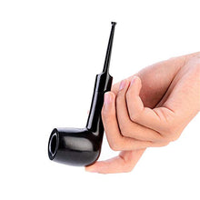 Tubo, tubo in legno massello fatto a mano in ebano, filo per tubo da uomo, tubo dritto per tubo filtro, A1,14,2 cm