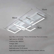 LED Plafoniera Moderna Quadrato Designer Lampada da soffitto Alluminio Corpo Lampada Sala da Pranzo Ufficio Scala Soggiorno Lampadari lluminazione della Stanza [Classe di efficienza energetica A++]