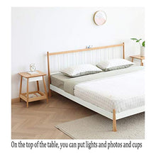 GXT WGZ- Comodino Camera Locker, Camera da Letto Comodino, Soggiorno Locker, Living Room Divano Fianco del Mobile (Color : Wood Color)