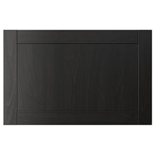 HANVIKEN anta/cassetto frontale 60x38 cm nero-marrone