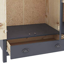 GOTOTOP Armadio a tre ante con 2 cassetti e 5 ripiani per vestiti, camera da letto, casa, dimensioni: 127 x 50 x 170 cm, colore: grigio e marrone miele