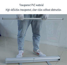 KMILE Sneumato Indipendente Guardia - Roll Up Sneeze Guard Guard Floor Standing Wide Roll Up Sneeze Schermo per contatore, Schermo Protettivo - Piano in Piedi Roll up Scudo Chiaro