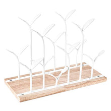 Organizer per vino, portabottiglie, elegante espositore da tavolo per 6 bottiglie da tavolo per famiglie(white)