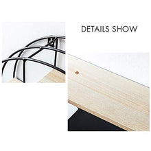 Una partizione in Legno Metallo Display Rack Magazzinaggio Riferimento specifico Taglie Vari Interne Finalità Perfetto Mobili Esagonale Telaio Iron Wood