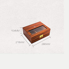ChangDe-- Scatola di sigari - Scatola di sigari in Legno di umidificatore Importato con Finestra di Legno di Cedro (Color : A)