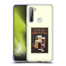 Head Case Designs Licenza Ufficiale Lantern Press Servono Occhiali per Uomini Cover in Morbido Gel Compatibile con HTC U20 5G