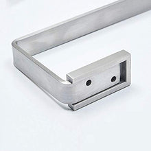 WWWANG - Portasciugamani da Bagno in Acciaio Inox 304, Barra Singola Porta Asciugamani da Bagno e Bagno Perforato, Semplice Gabbia Spazzolata, 40 cm