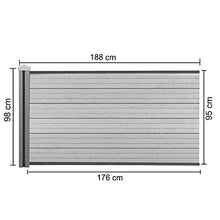 Mendler Pannello supplementare frangivento Basso Privacy Sarthe WPC 188cm Antracite