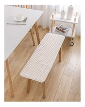 Cuscino Lungo per Panca, Cuscino per Panca da Giardino, 2 o 3 posti, Materasso di Ricambio per Interni ed Esterni,Cuscino Lussuoso per panchina da Giardino-Beige 200×40cm(79×15in)
