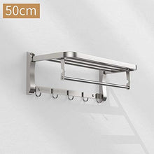 appendiabiti a torre Portasciugamani, Acciaio Inossidabile 304, Materiale Spesso, Pieghevole, Rack di stoccaggio, portasciugamani da Bagno (Size : 60cm)