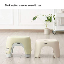 LZL Sgabello WC Multi-Funzione Antiscivolo vasino vasino Bagno Bagno Sgabello Sgabello Uso in Qualsiasi Bagno Vasino Tozzo (Color : Beige, Dimensione : Short)