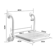 Sgabello Pieghevole da Parete per Bagno Sgabello da Parete Antiscivolo Sgabello per Portico Sgabello per Cambio Scarpe Sgabello Pieghevole da Parete per Uso Domestico
