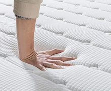 Vesgantti Materasso una Piazza e Mezza, Materasso 140X190, Materasso a Molle insacchettate individuali e Memory Foam Supporto Ergonomico a 7 Zone Medio Rigido Traspirante Spedito Sottovuoto Alto 24cm