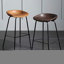 GYPPG Elegante sgabelli Bar per la casa, sgabelli Bar per la Colazione con poggiapiedi, Sedia Bar con Struttura in Ferro battuto, Sedile in Pelle pu, Design Moderno Moderno a 6 Colori