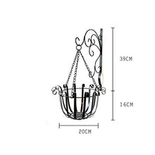 MLHJ Stand di Fiori- Supporto per Fiori in Ferro, Appeso a Muro (Dimensioni : 20 * 55cm)