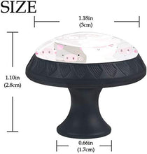 Modello di Pink Pink Cute Pigs Pomelli per Porta Set di 4 Pomelli per Mobili Manopole per Cassetti Cucina Armadio Vetro