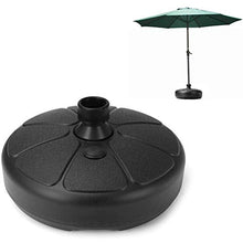 Oulian Base Rotonda per Ombrelloni, Base per Ombrellone da Giardino Plastica, Riempibile con Sabbia/Acqua, per Esterni, Patio e Cortile, Adatto per aste da 35-38 mm
