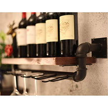 Elegante Scaffale per Vino Portabottiglie Portabottiglie da Parete in Legno con Portabottiglie, HJJ