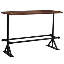vidaXL Set da Bar 7 pz Legno Massello di Recupero Tavolino Sedie Sgabelli